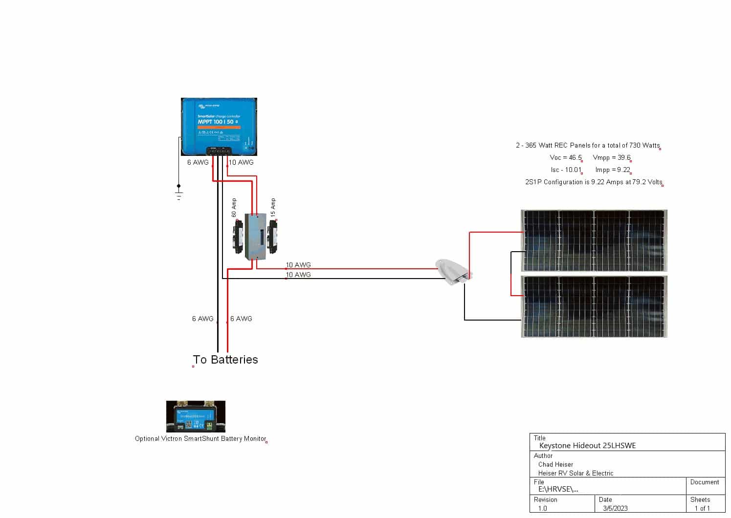 HRVSE Hideout 25LHSWE - Heiser RV Solar & Electric