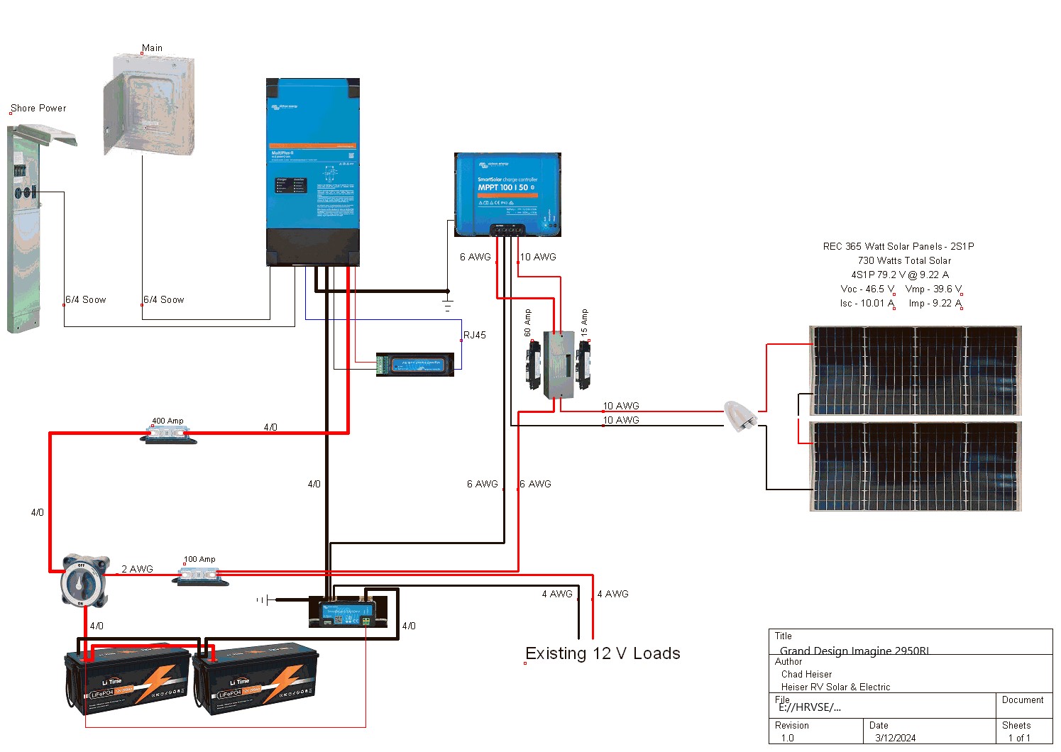 HRVSE Grand Design Imagine 2950RL - Heiser RV Solar & Electric